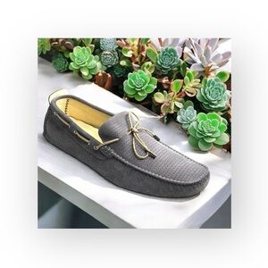 new Jennifer Tattanelli ♔ Driver Driving Shoe Slip On Loafer ♔ Grey Suede  ♔ 11